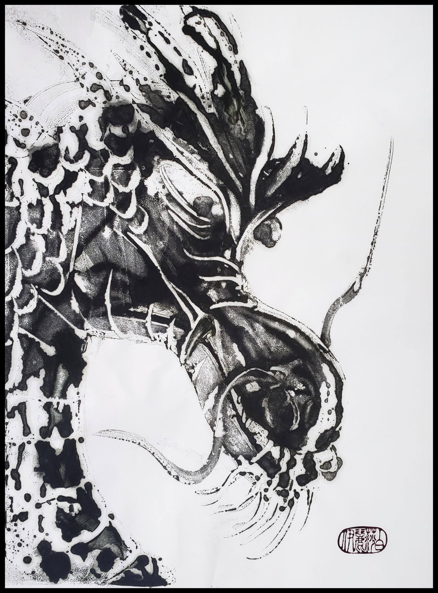 "Wind Rider" E4 Encaustic Monotypes Original 22X16 Fine Art Elizabeth Schowachert Art