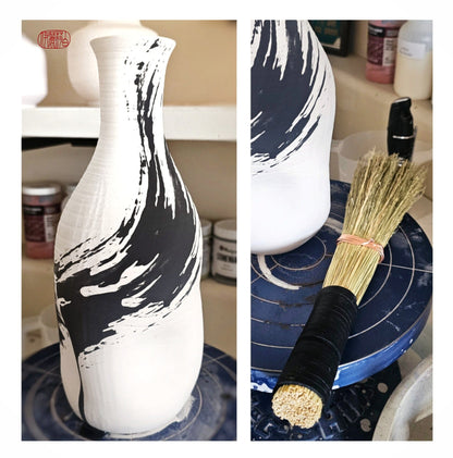 10" Pottery Artisan Paint Brush Ceramic & Pottery Elizabeth Schowachert Art