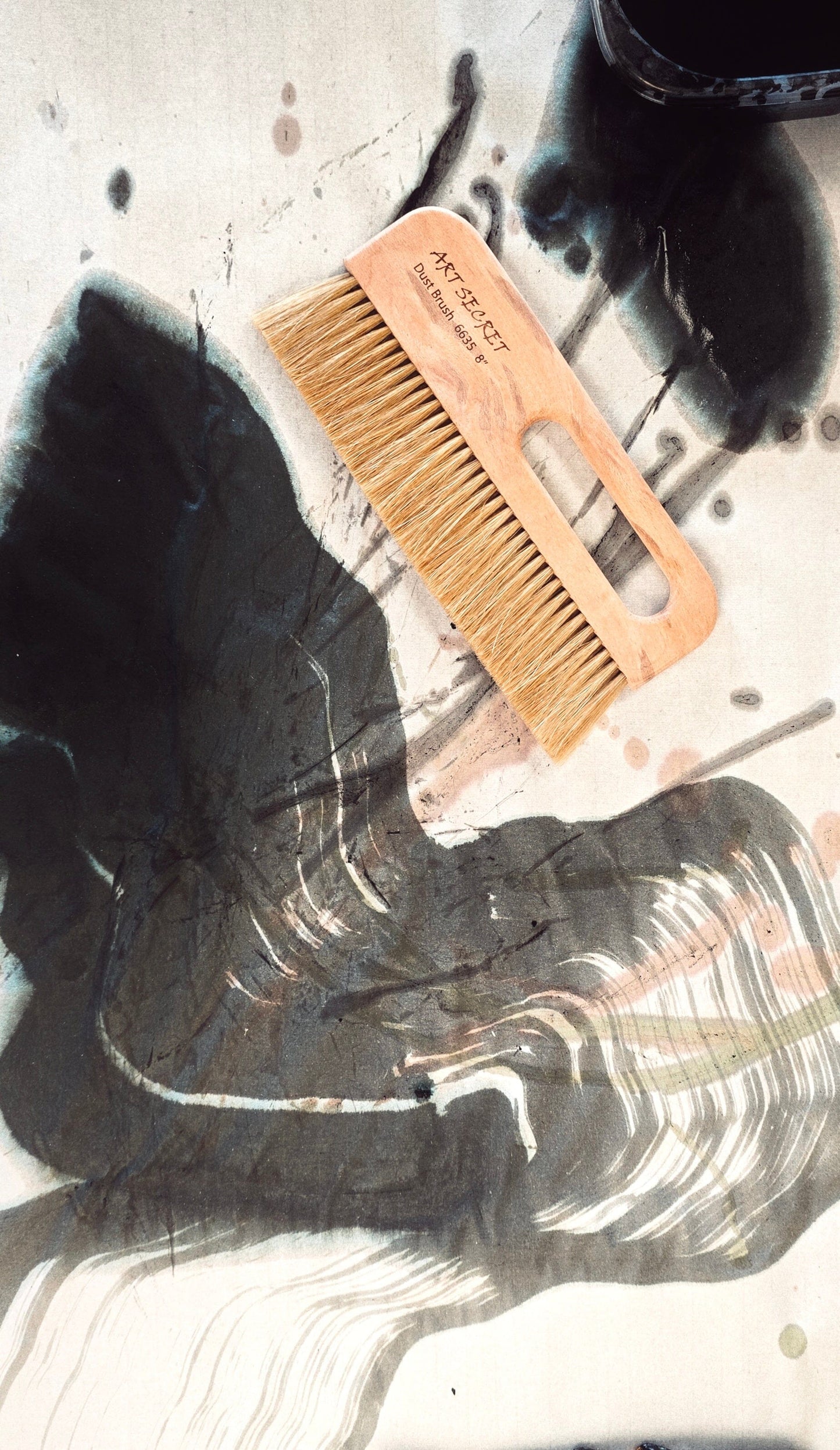 8" Flat Horsehair Brush Paintbrush n/a