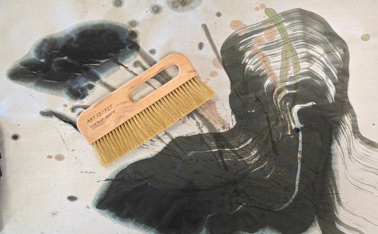 8" Flat Horsehair Brush Paintbrush n/a