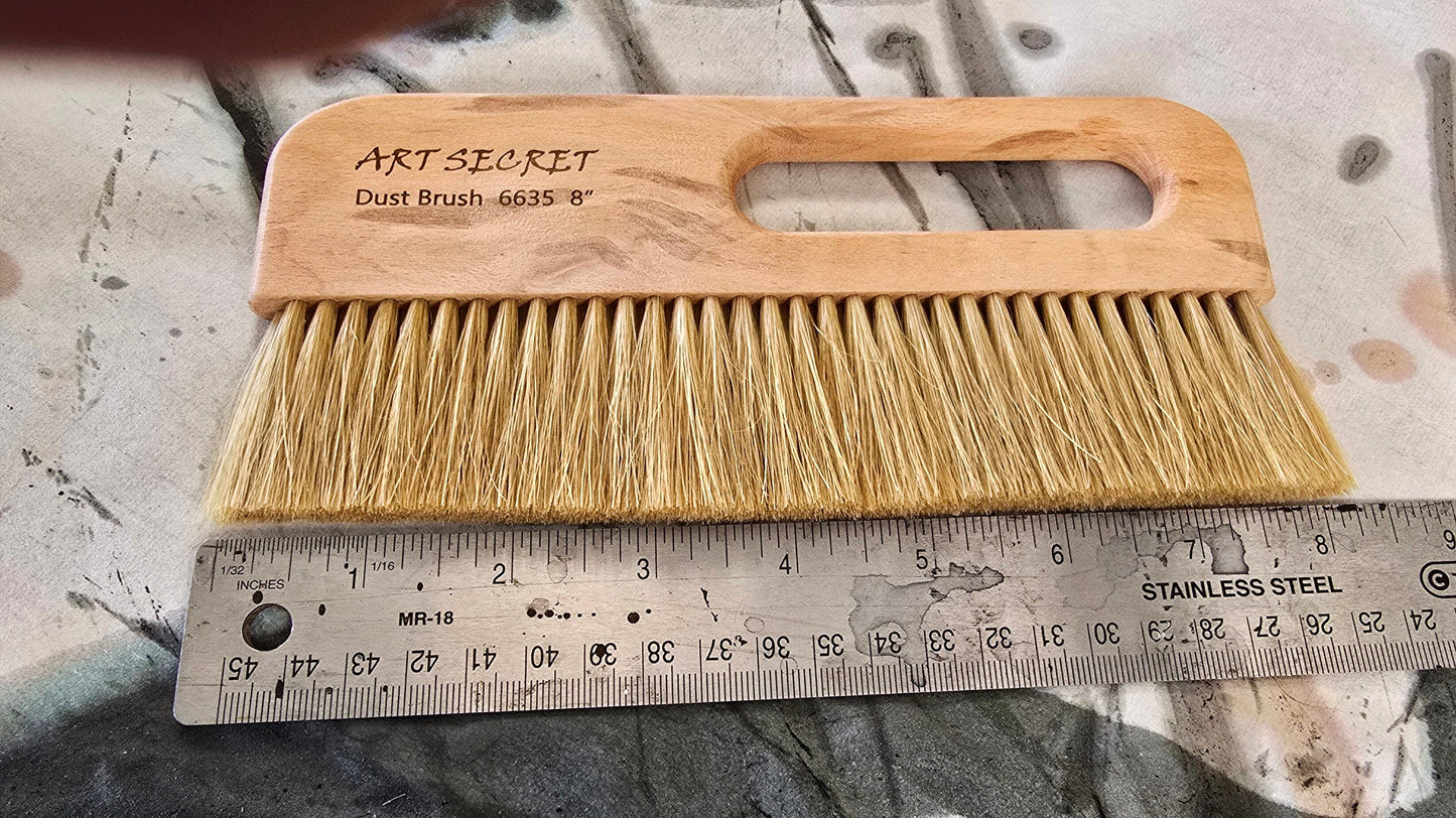 8" Flat Horsehair Brush Paintbrush n/a