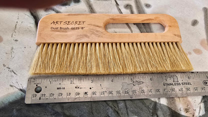 8" Flat Horsehair Brush Paintbrush n/a
