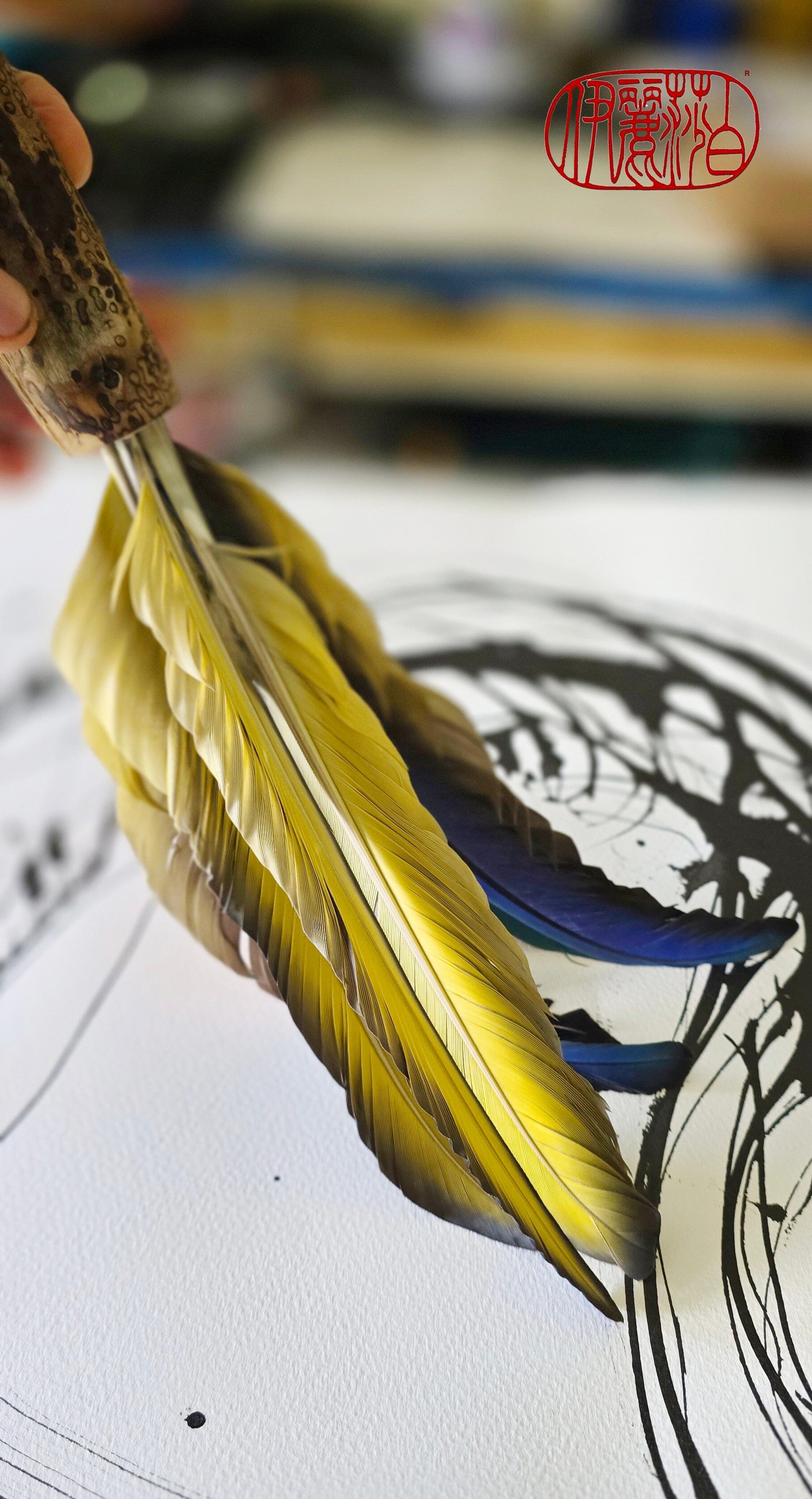 Artisan Feather Brushes – A Unique Creative Tool Elizabeth Schowachert Art