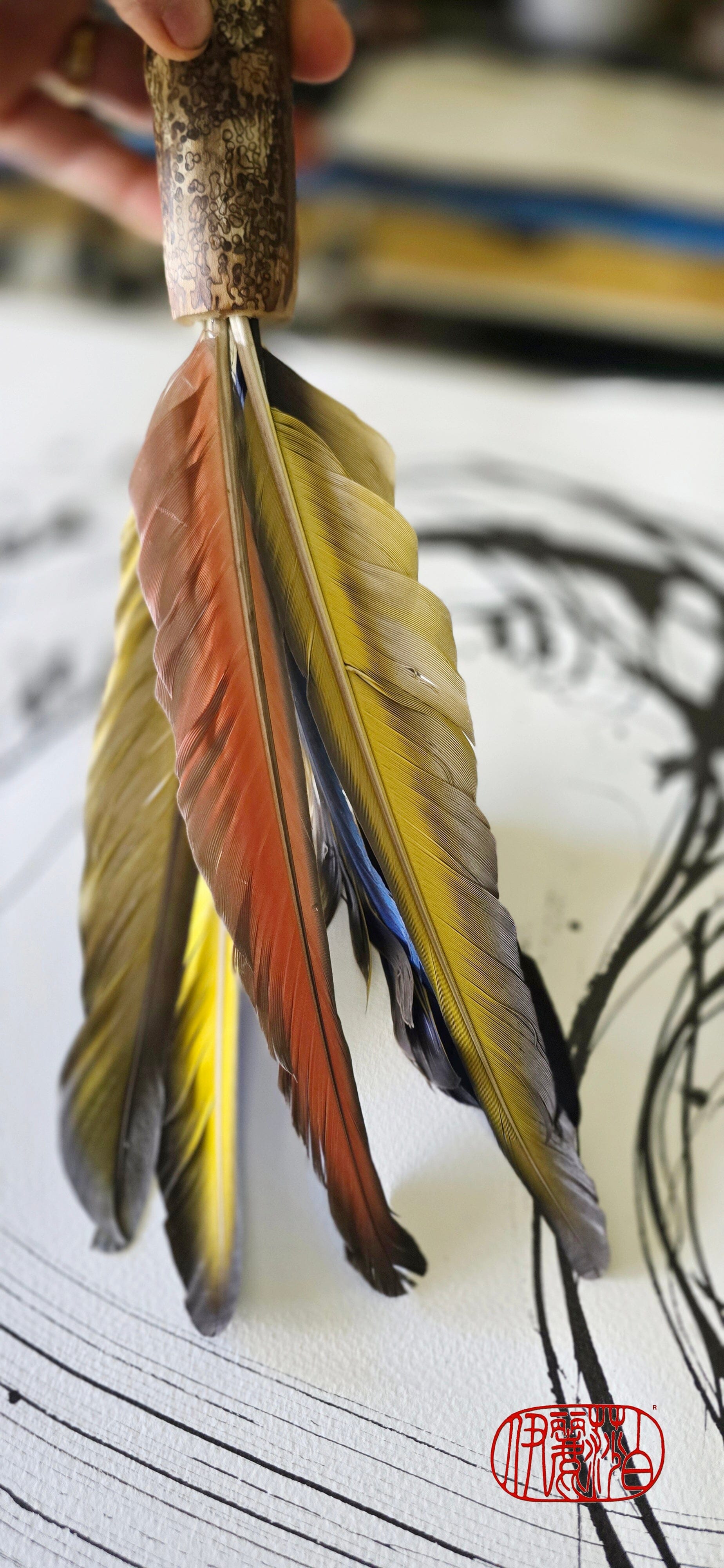 Artisan Feather Brushes – A Unique Creative Tool Elizabeth Schowachert Art