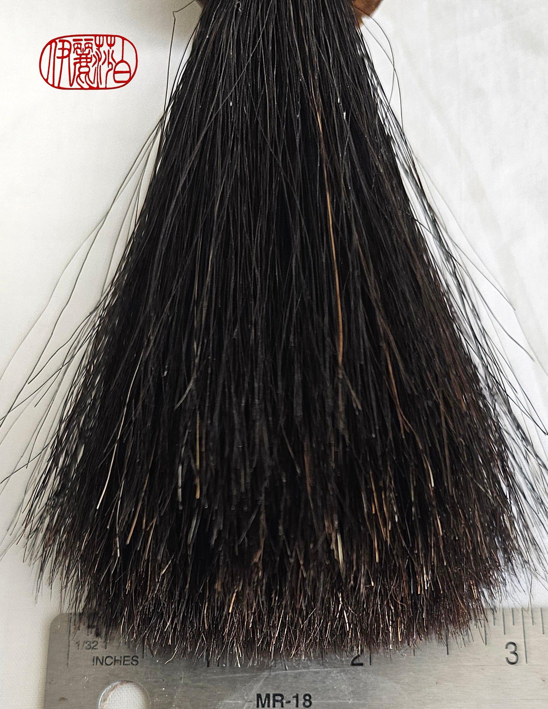 Bamboo Handled Sumi-e Brush with Premium Black Horsehair Paint Brush Elizabeth Schowachert Art