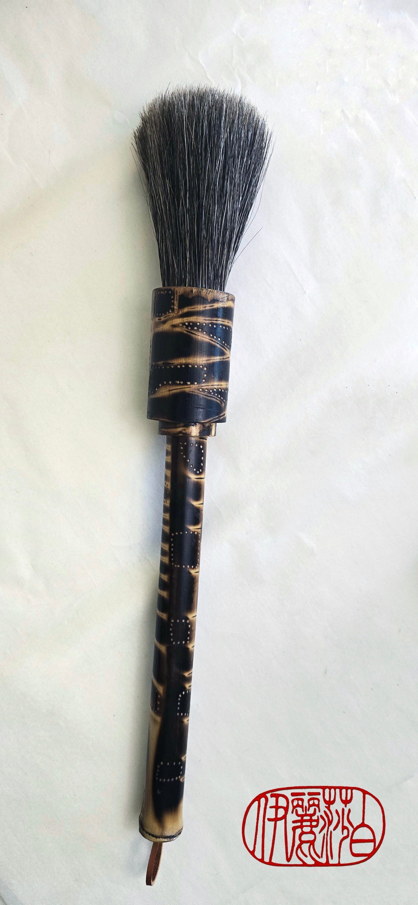 Bamboo Handled Sumi-e Brush with Premium Mixed Horsehair Paint Brush Elizabeth Schowachert Art