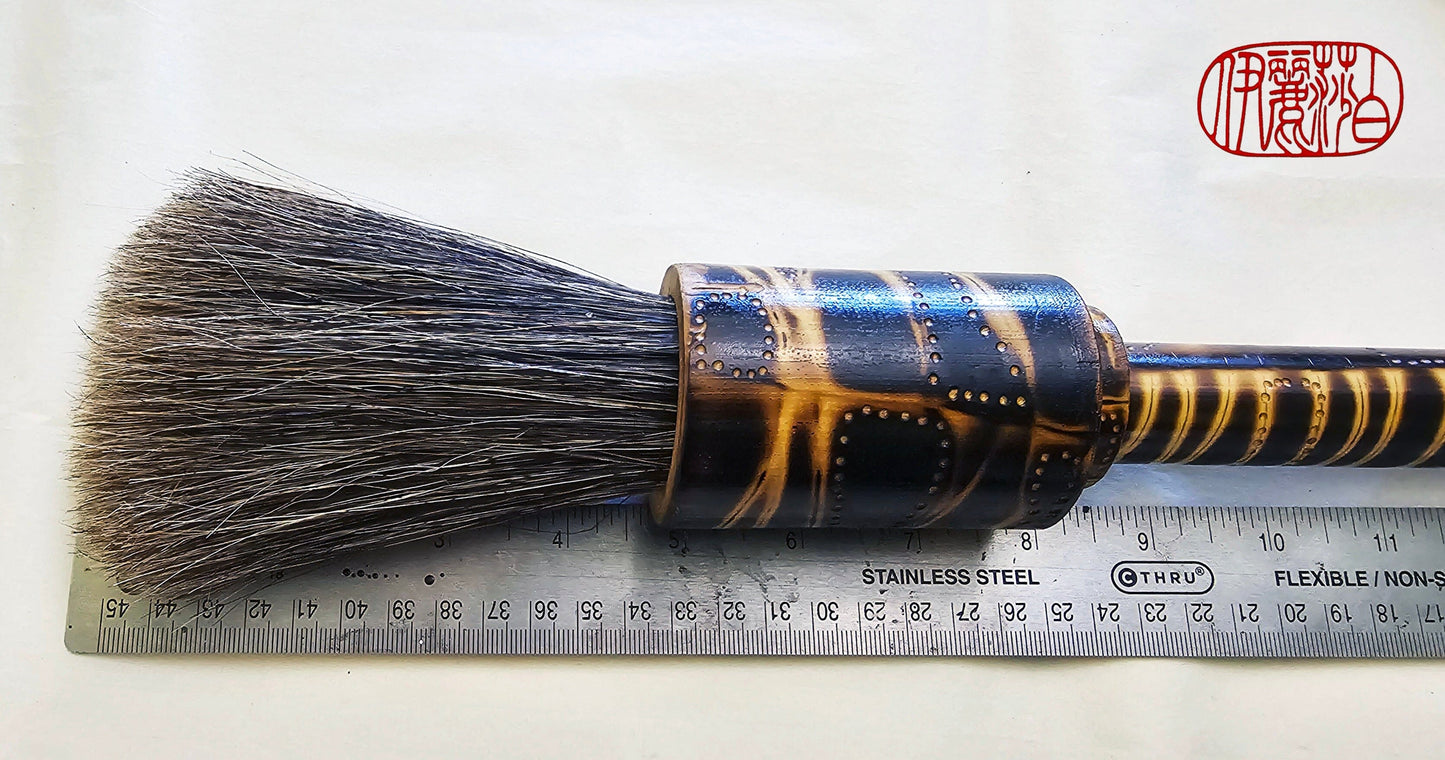 Bamboo Handled Sumi-e Brush with Premium Mixed Horsehair Paint Brush Elizabeth Schowachert Art