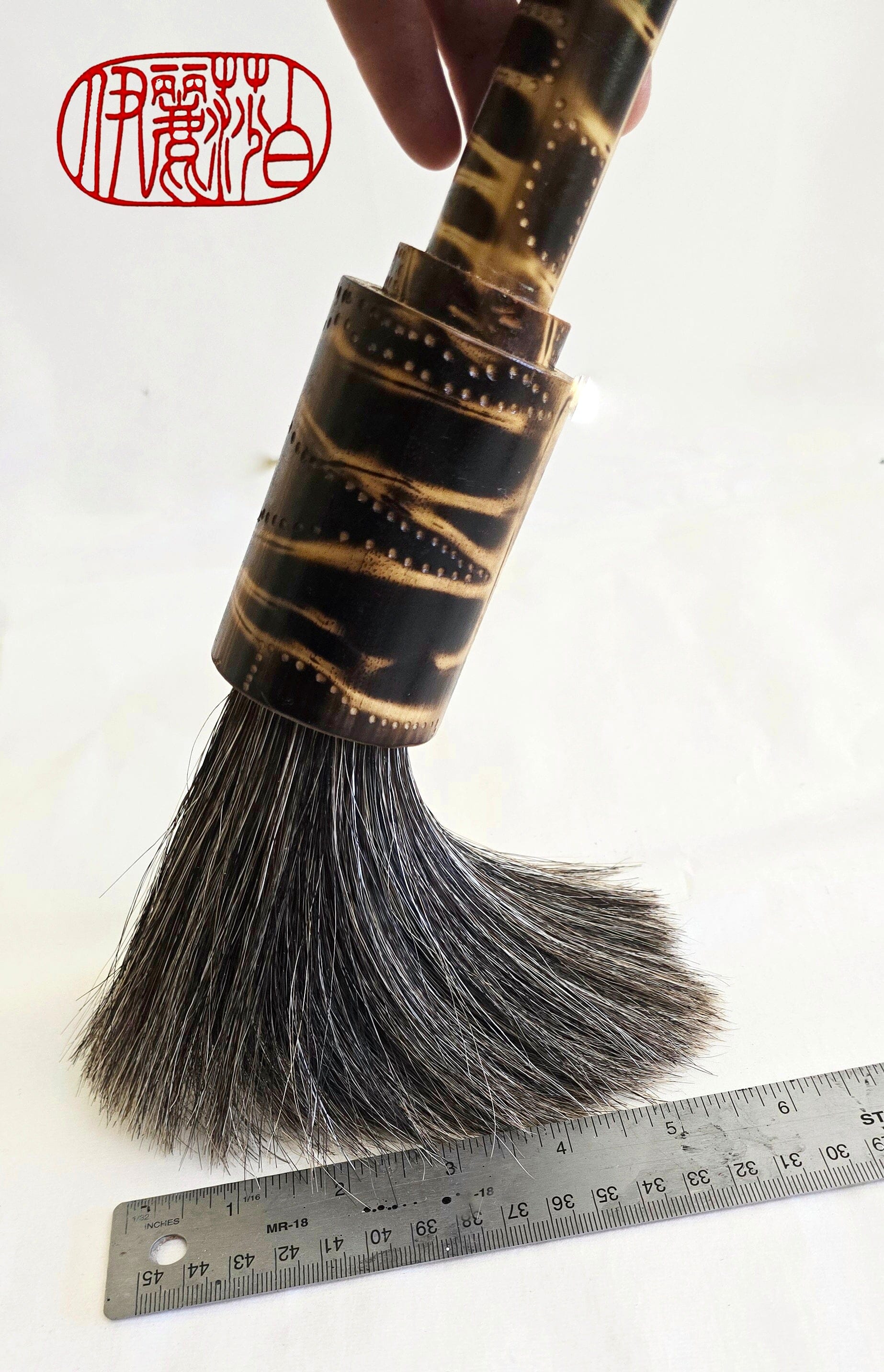 Bamboo Handled Sumi-e Brush with Premium Mixed Horsehair Paint Brush Elizabeth Schowachert Art