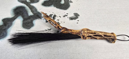 Black Horsehair Brush with Cholla Cactus Handle Elizabeth Schowachert Art