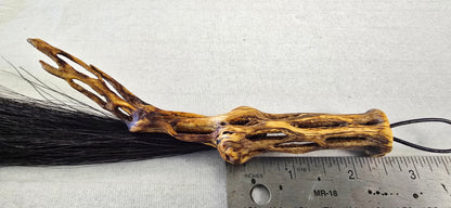 Black Horsehair Brush with Cholla Cactus Handle Elizabeth Schowachert Art