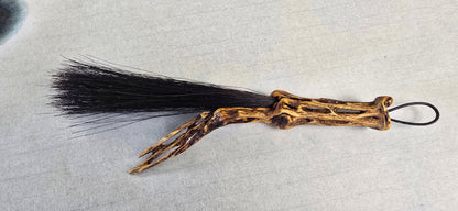 Black Horsehair Brush with Cholla Cactus Handle Elizabeth Schowachert Art