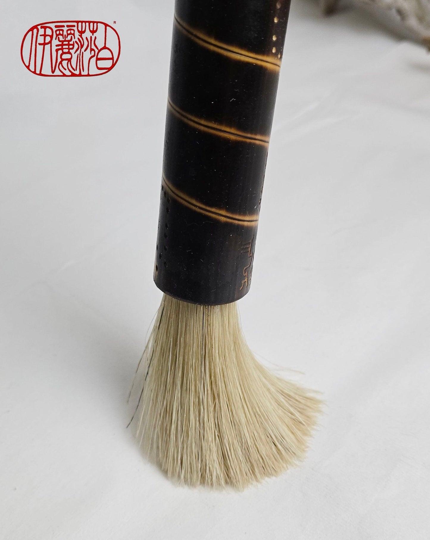 Boar's Hair Sumi-e Brush – Burned Bamboo Handle Paintbrushes Elizabeth Schowachert Art