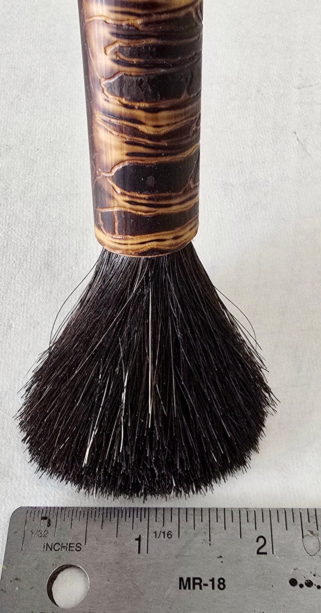 Coarse Black Horsehair Round Dome Brush – Bamboo Handle for Oil, Acrylic, and Ink Elizabeth Schowachert Art