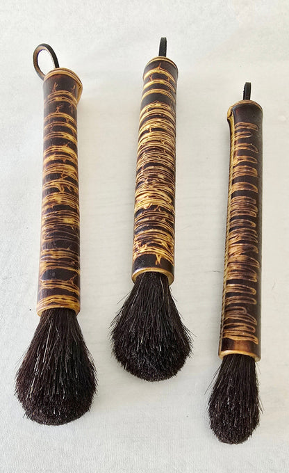 Coarse Black Horsehair Round Dome Brush – Bamboo Handle for Oil, Acrylic, and Ink Elizabeth Schowachert Art