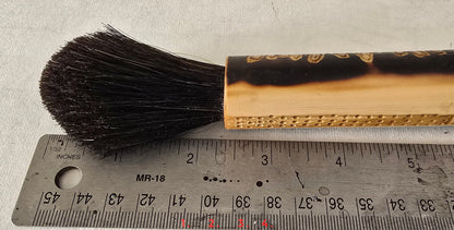 Coarse Black Horsehair Round Dome Brush – Bamboo Handle for Oil, Acrylic, and Ink Elizabeth Schowachert Art