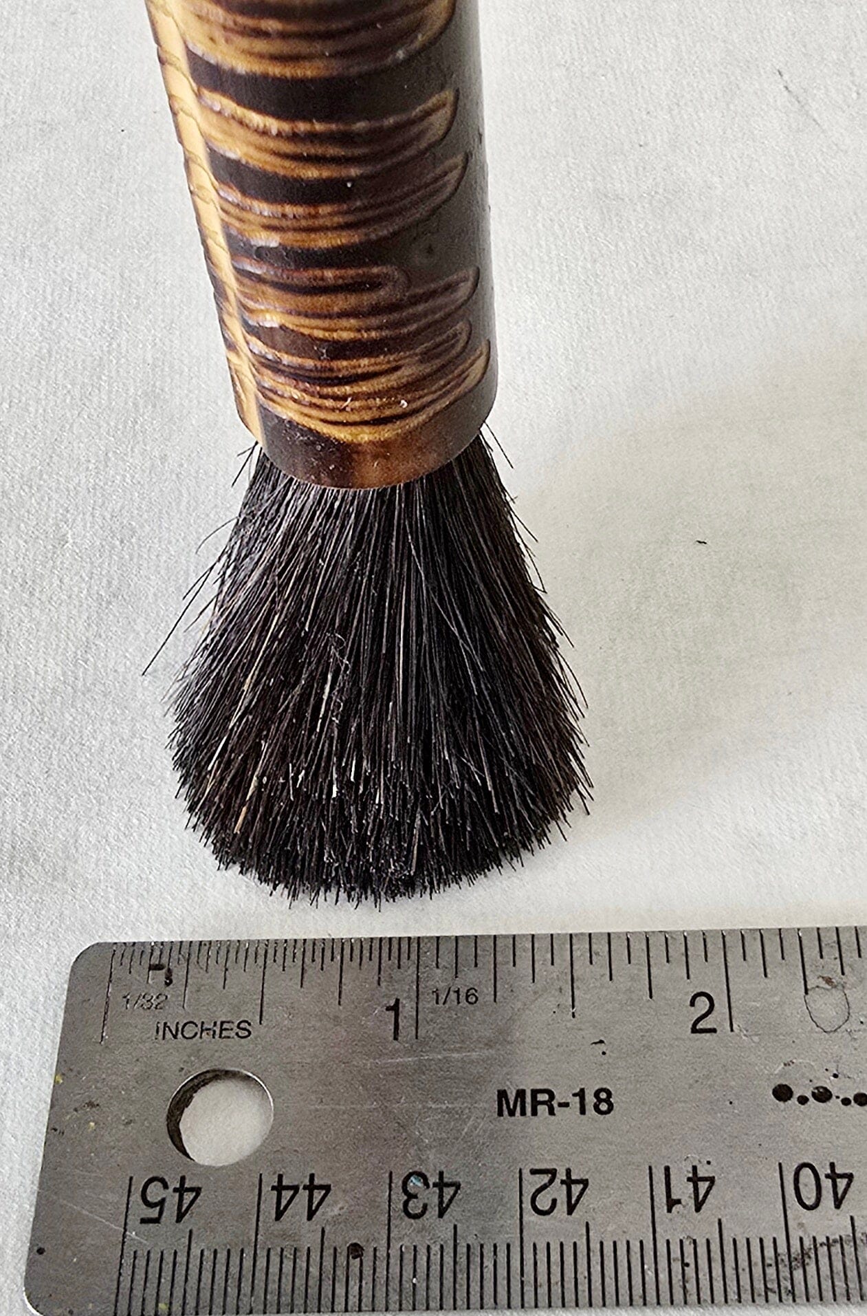 Coarse Black Horsehair Round Dome Brush – Bamboo Handle for Oil, Acrylic, and Ink Elizabeth Schowachert Art