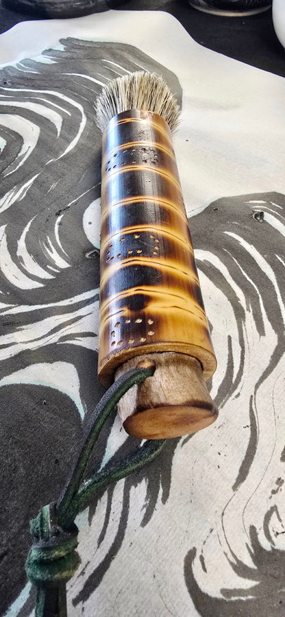 Coarse Horsehair Blunt Brush with Bamboo Handle Paintbrushes Elizabeth Schowachert Art