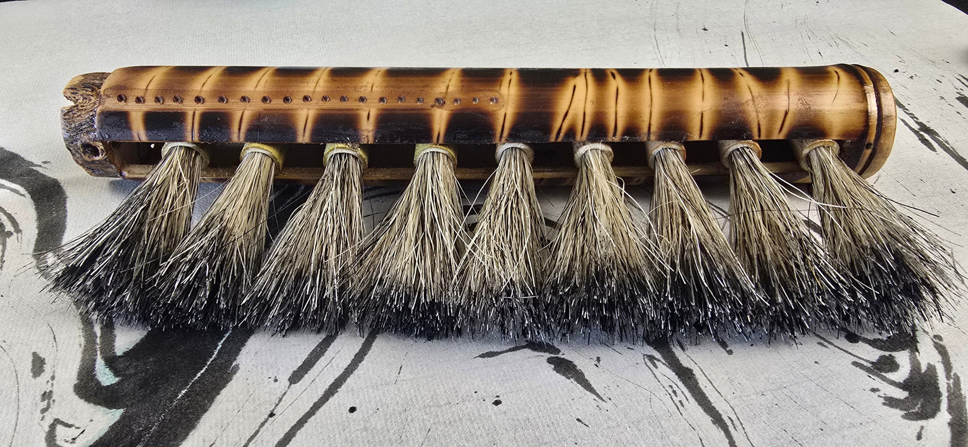 Coarse Horsehair Brush with Bamboo Handle Elizabeth Schowachert Art