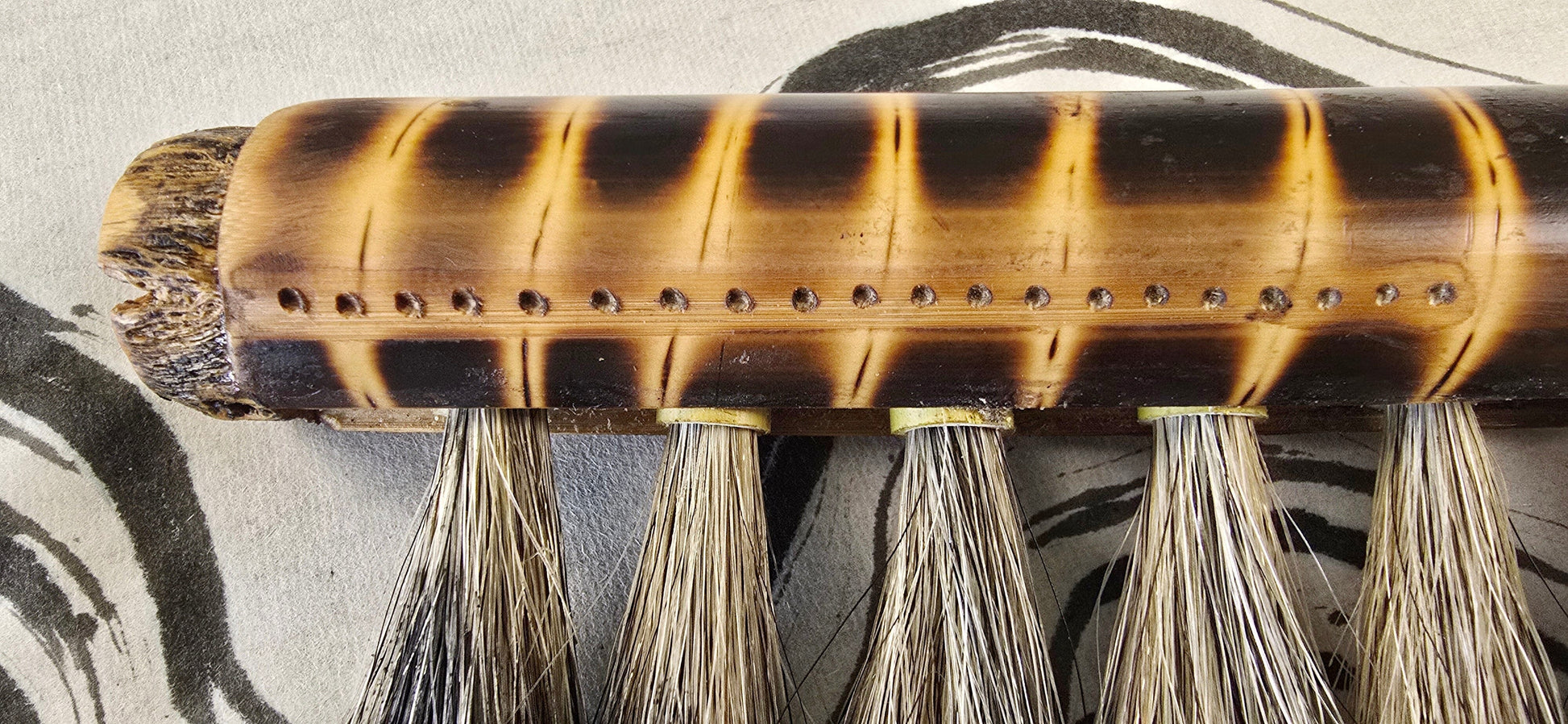 Coarse Horsehair Brush with Bamboo Handle Elizabeth Schowachert Art