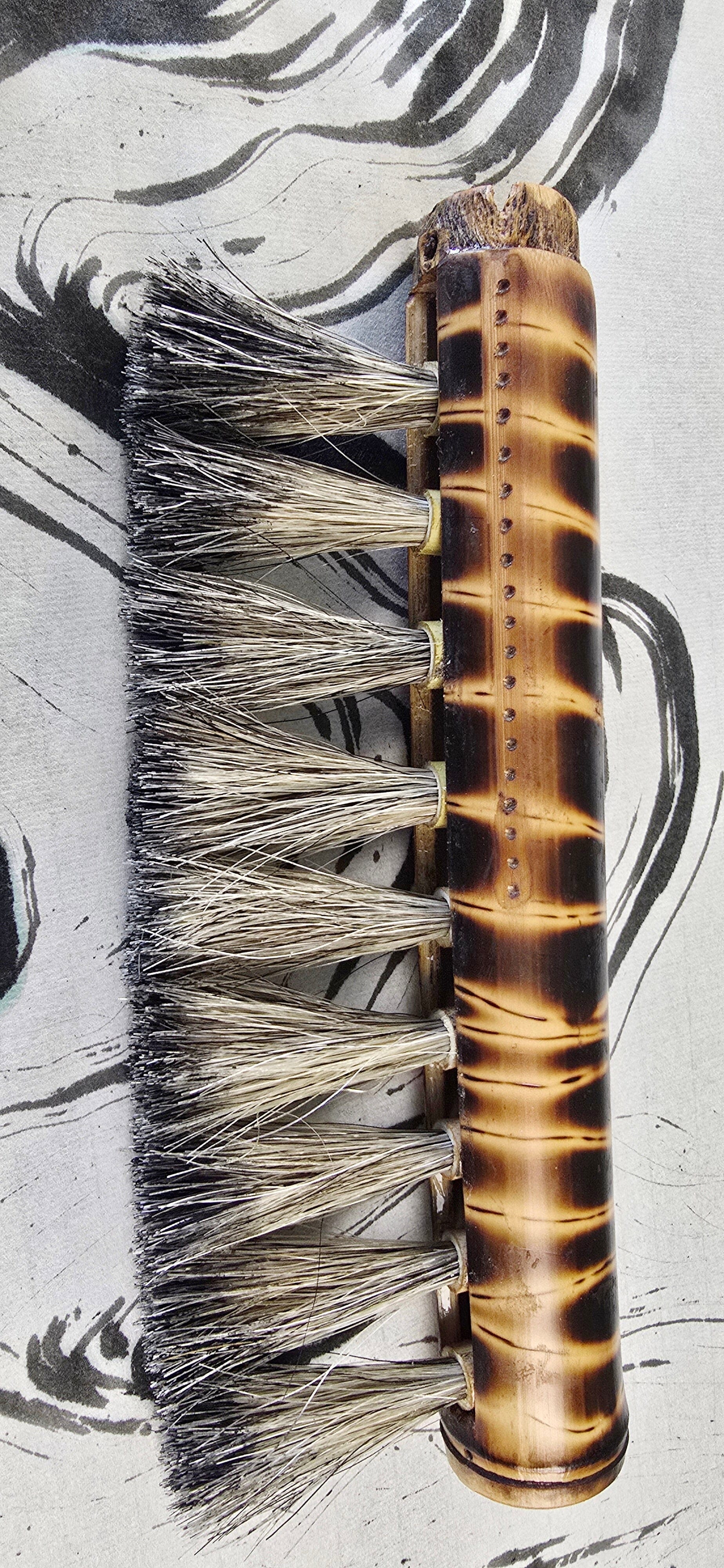 Coarse Horsehair Brush with Bamboo Handle Elizabeth Schowachert Art