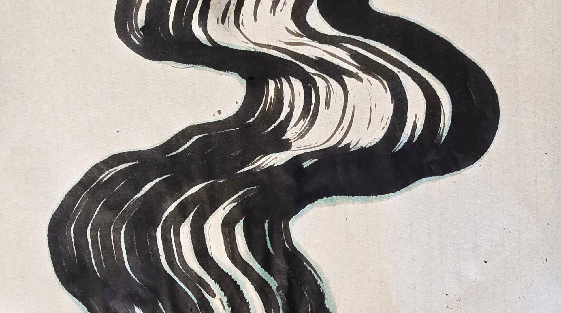 Coarse Horsehair Brush with Bamboo Handle Elizabeth Schowachert Art