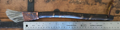 Coarse Slant Brush – Driftwood Handle & Patina Copper Ferrule Elizabeth Schowachert Art