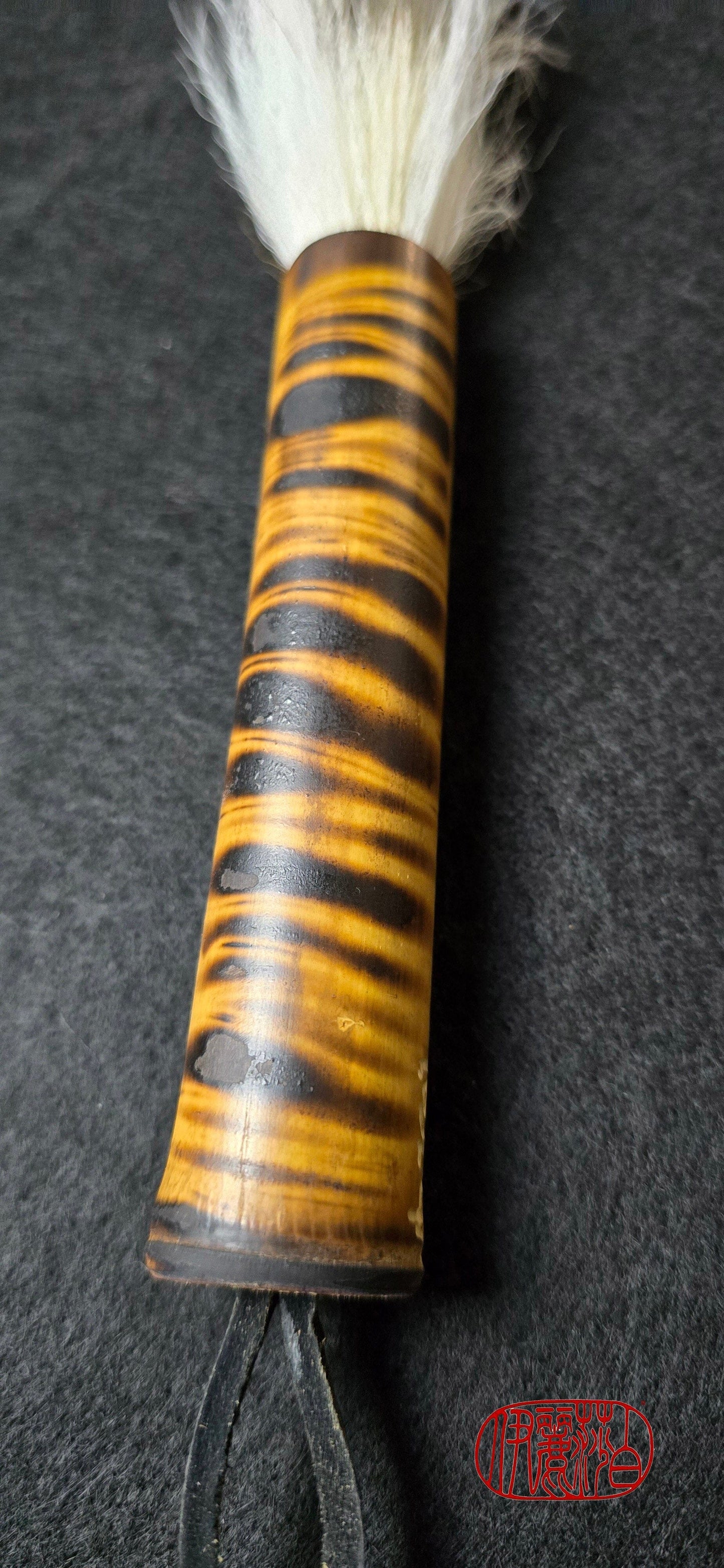 Deer and Skunk Bristle Sumi-e Brush with Bamboo Handle Paintbrush Elizabeth Schowachert Art
