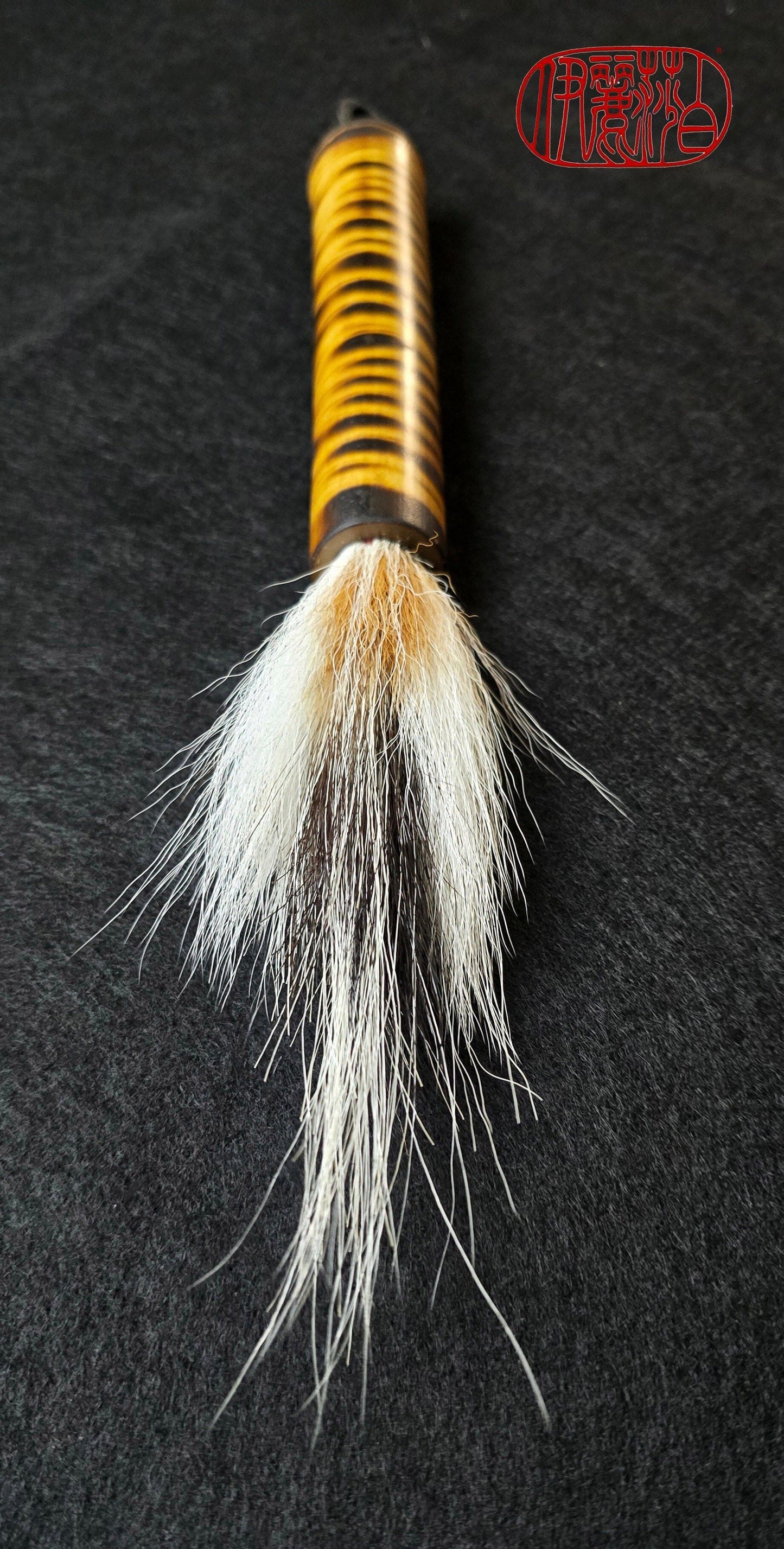 Deer and Skunk Bristle Sumi-e Brush with Bamboo Handle Paintbrush Elizabeth Schowachert Art