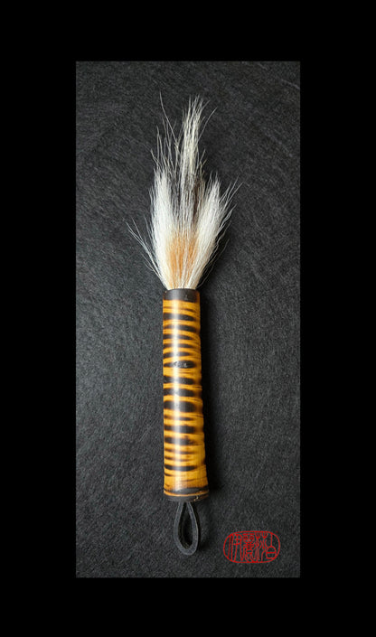 Deer and Skunk Bristle Sumi-e Brush with Bamboo Handle Paintbrush Elizabeth Schowachert Art