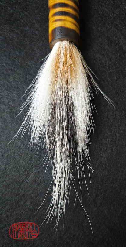 Deer and Skunk Bristle Sumi-e Brush with Bamboo Handle Paintbrush Elizabeth Schowachert Art