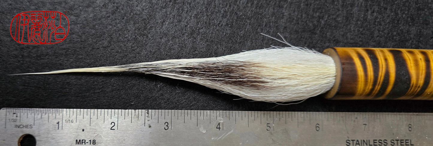 Deer and Skunk Bristle Sumi-e Brush with Bamboo Handle Paintbrush Elizabeth Schowachert Art