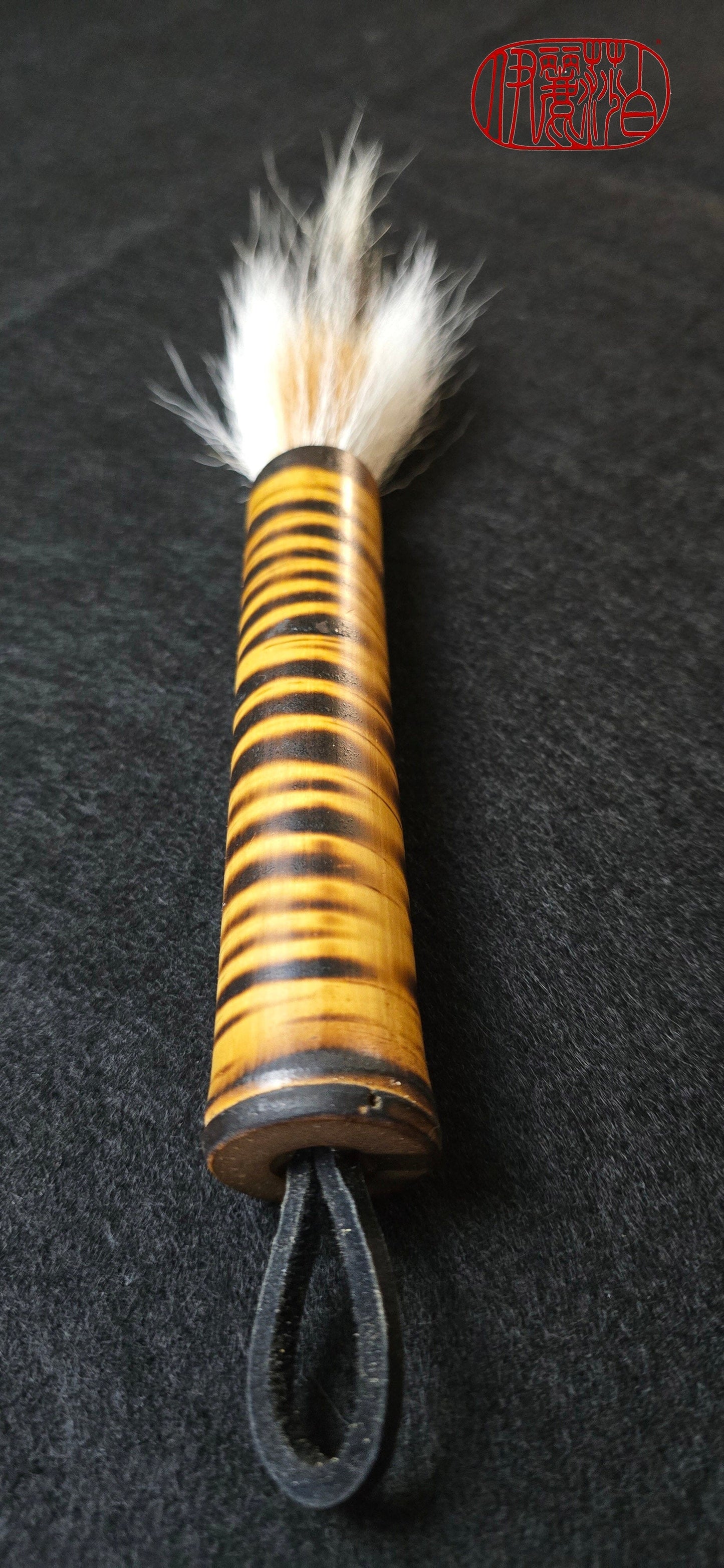 Deer and Skunk Bristle Sumi-e Brush with Bamboo Handle Paintbrush Elizabeth Schowachert Art