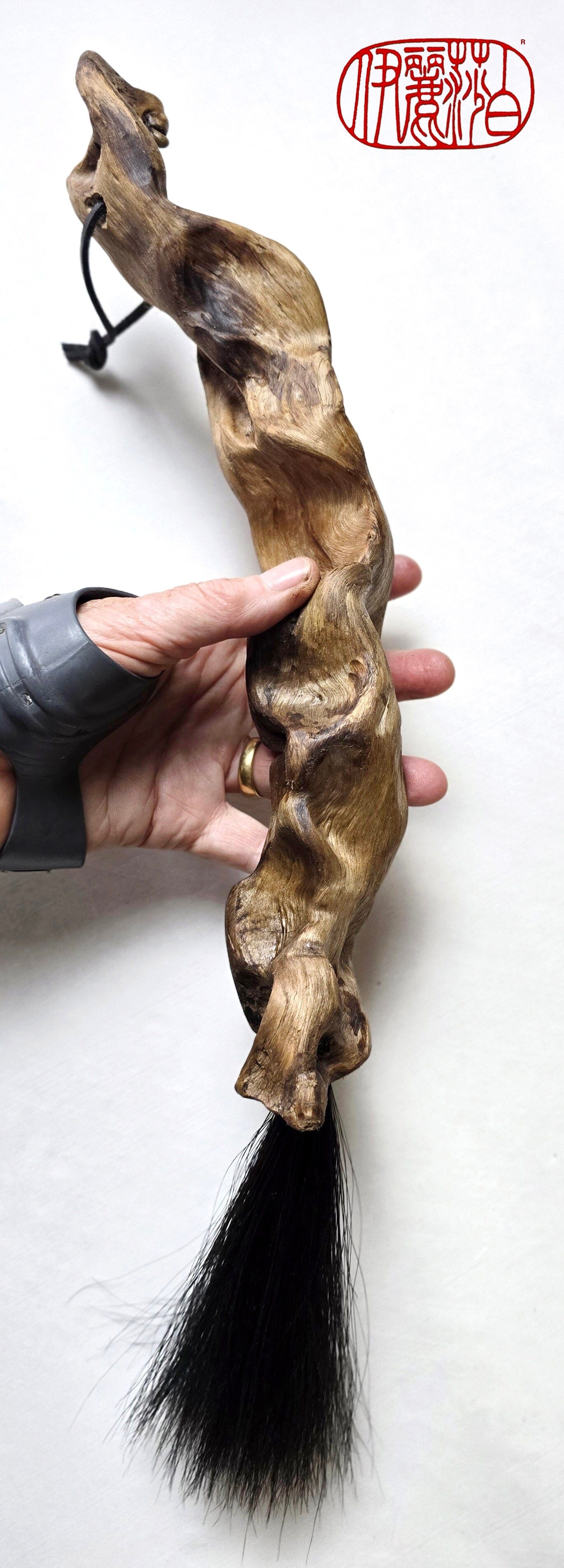 Driftwood Ink Brush – Birch Handle | Sumi-e, Watercolor, Calligraphy Brush Paintbrush Elizabeth Schowachert Art