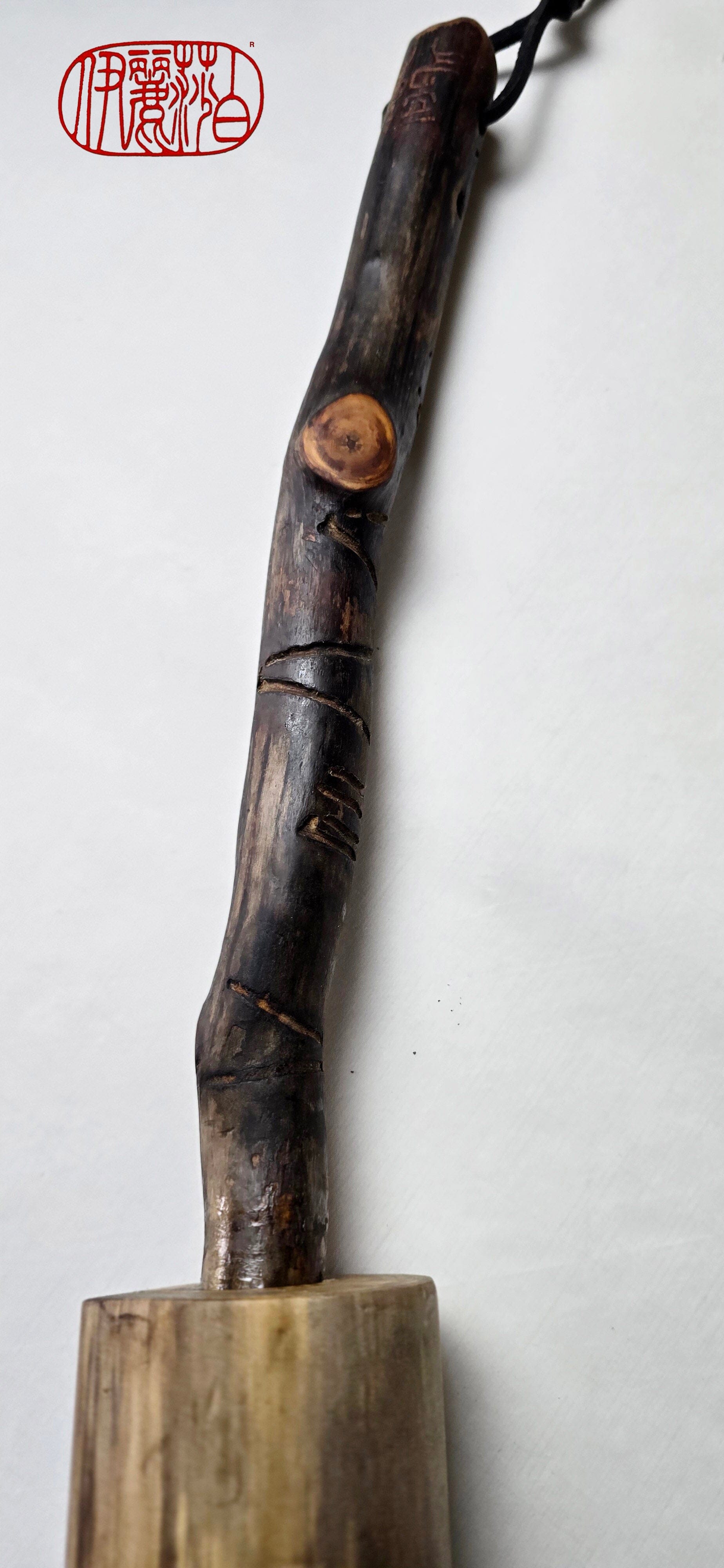 Driftwood Ink Brush – Wormwood Pattern | Sumi-e, Calligraphy, Watercolor Paintbrush Elizabeth Schowachert Art