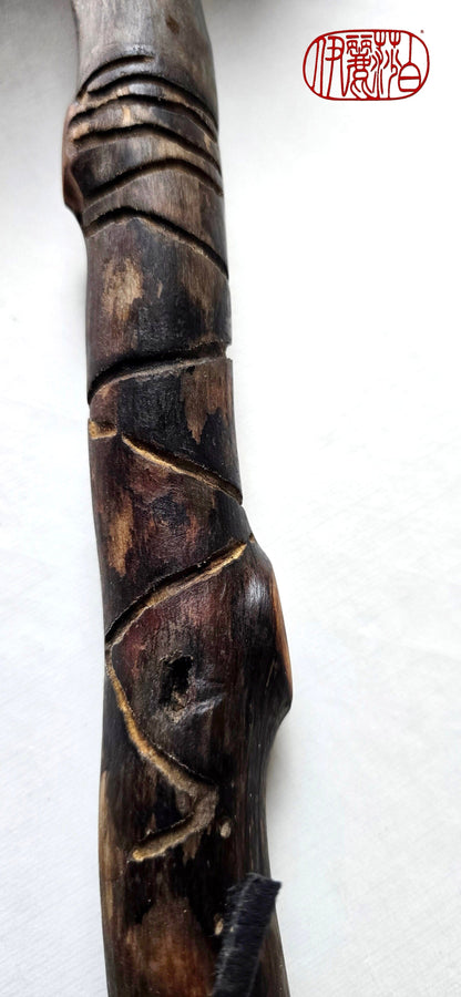 Driftwood Ink Brush – Wormwood Pattern | Sumi-e, Calligraphy, Watercolor Paintbrush Elizabeth Schowachert Art