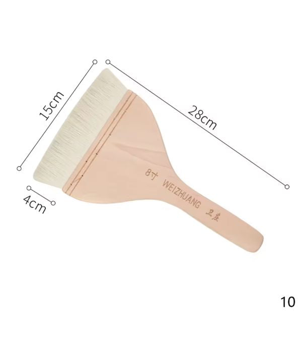 Economy Goat Hair 6" Hake Brush Paint Brush Elizabeth Schowachert Art