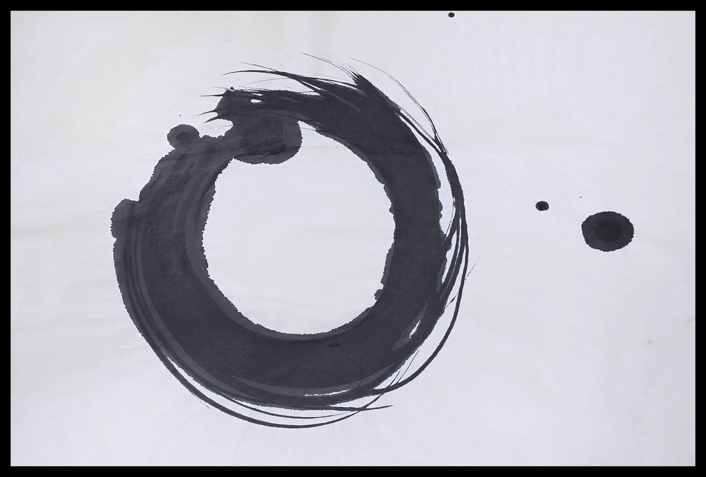 Encaustic Monotype "Centered Presence" on Asian Mulberry Paper – 18"X26" Artwork Elizabeth Schowachert Art