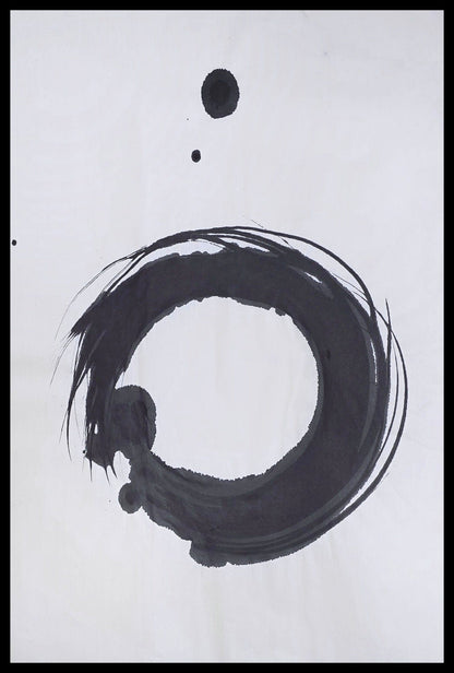 Encaustic Monotype "Centered Presence" on Asian Mulberry Paper – 18"X26" Artwork Elizabeth Schowachert Art