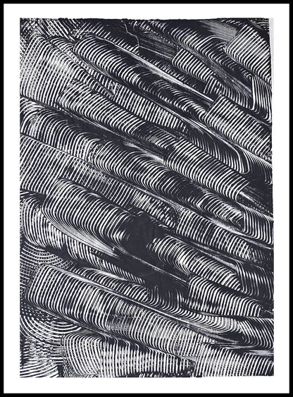 Encaustic Monotype "Shadow Weave" on Asian Mulberry Paper – 16" x 22" Artwork Elizabeth Schowachert Art