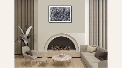 Encaustic Monotype "Shadow Weave" on Asian Mulberry Paper – 16" x 22" Artwork Elizabeth Schowachert Art