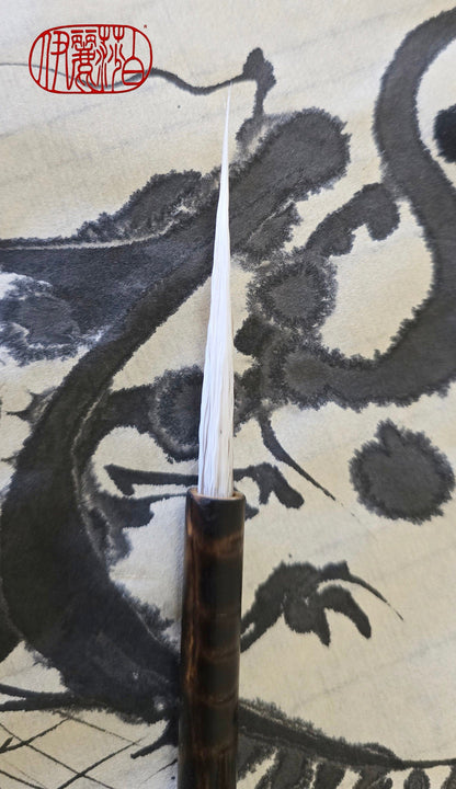 Fine Point Deer Tail Sumi-e Brush – Long Tip Bamboo Brush Paintbrushes Elizabeth Schowachert Art