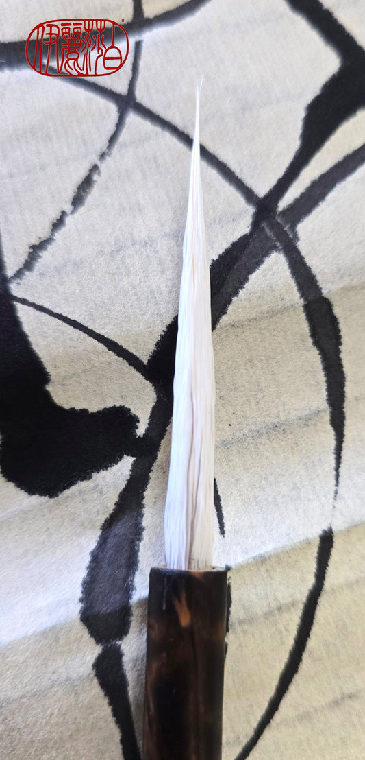 Fine Point Deer Tail Sumi-e Brush – Long Tip Bamboo Brush Paintbrushes Elizabeth Schowachert Art