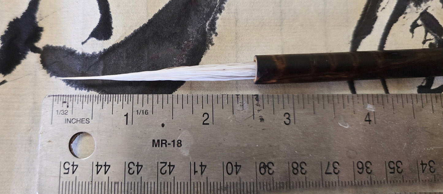 Fine Point Deer Tail Sumi-e Brush – Long Tip Bamboo Brush Paintbrushes Elizabeth Schowachert Art