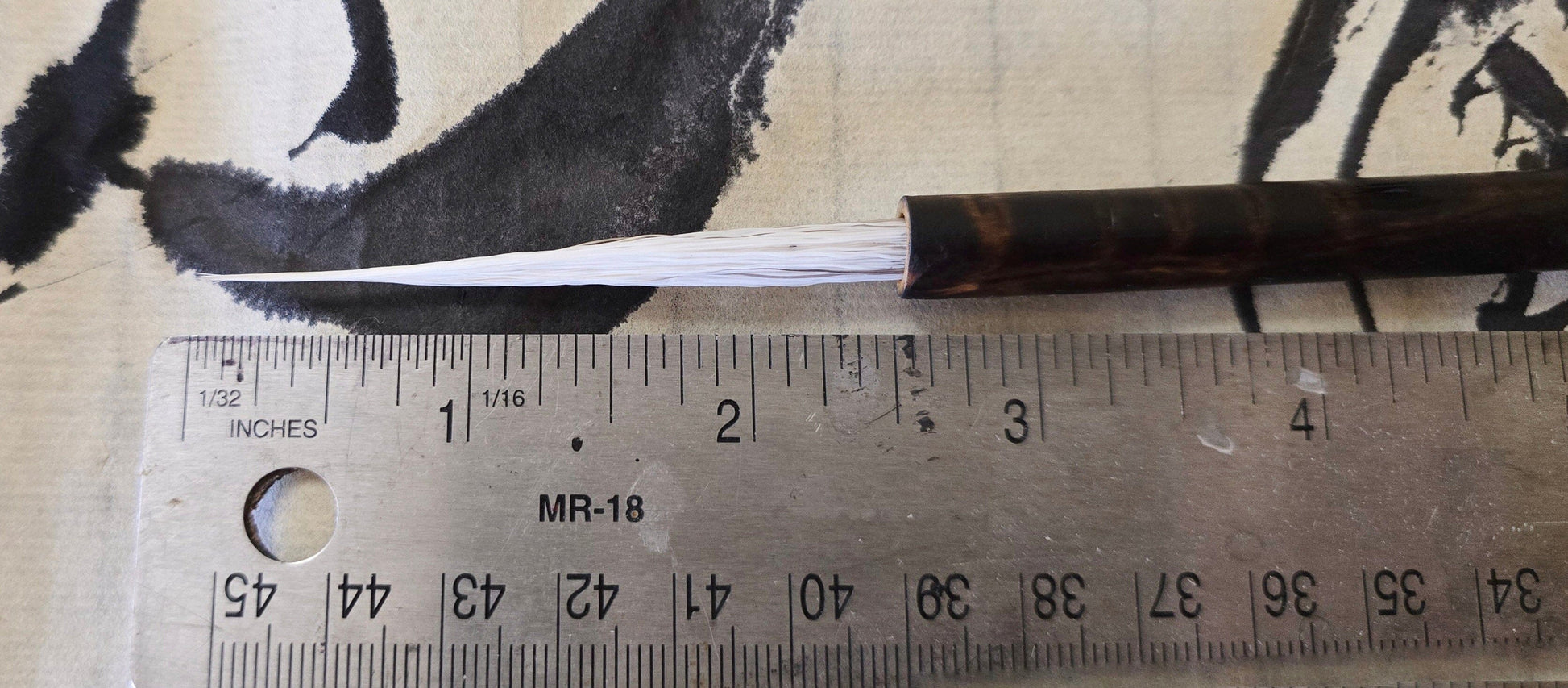 Fine Point Deer Tail Sumi-e Brush – Long Tip Bamboo Brush Paintbrushes Elizabeth Schowachert Art
