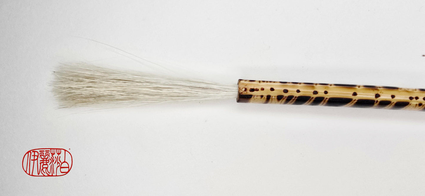 Fine White Horsehair Brush – Bamboo Handle Paintbrush Elizabeth Schowachert Art