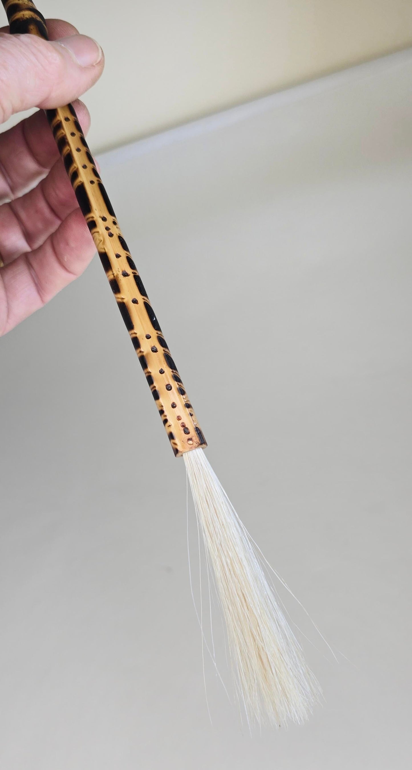 Fine White Horsehair Brush – Bamboo Handle Paintbrush Elizabeth Schowachert Art