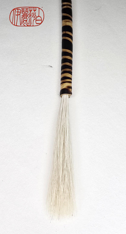 Fine White Horsehair Brush – Bamboo Handle Paintbrush Elizabeth Schowachert Art
