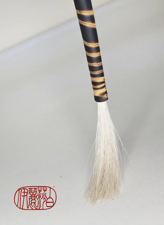 Fine White Horsehair Brush – Bamboo Handle Paintbrush Elizabeth Schowachert Art