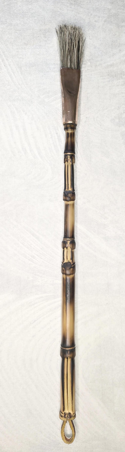 Grey Horsehair Brush – Copper Ferrule with Bamboo Handle Paintbrushes Elizabeth Schowachert Art