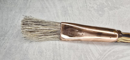 Grey Horsehair Brush – Copper Ferrule with Bamboo Handle Paintbrushes Elizabeth Schowachert Art